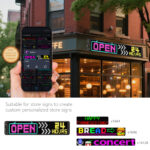 Internet celebrity truck devil eye LED screen car eye light truck dynamic LED light smart car sticker Factory direct sales