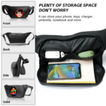 LED Screen Display Sling Bag Crossbody Shoulder Chest Bag Travel Backpack Hiking Bag With LED Screen Display