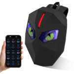 LED Backpack Motorcycle Backpack DIY programming backpack ravel and Camping Storage Bag Carbon fibre texture