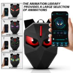 LED Backpack Motorcycle Backpack DIY programming backpack ravel and Camping Storage Bag Carbon fibre texture