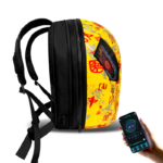 APP control Eyes Knight Bag Laptop backpack Motorcycle Riding Bag Led Display Backpack Waterproof Hard Shell DIY LED Backpack