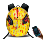 APP control Eyes Knight Bag Laptop backpack Motorcycle Riding Bag Led Display Backpack Waterproof Hard Shell DIY LED Backpack
