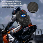 LED Backpack Motorcycle Backpack DIY programming backpack ravel and Camping Storage Bag Carbon fibre texture