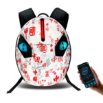 APP control Eyes Knight Bag Laptop backpack Motorcycle Riding Bag Led Display Backpack Waterproof Hard Shell DIY LED Backpack