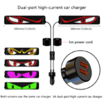 Car Turck Advertising Scrolling LED Sign App Control Eyes Light Custom Text Pattern Animation Programmable LED Display