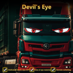 Truck Windshield Advertising Flexible LED Display Board APP Programmable RGB Text Screen Eyes Animated Digital LED Signage