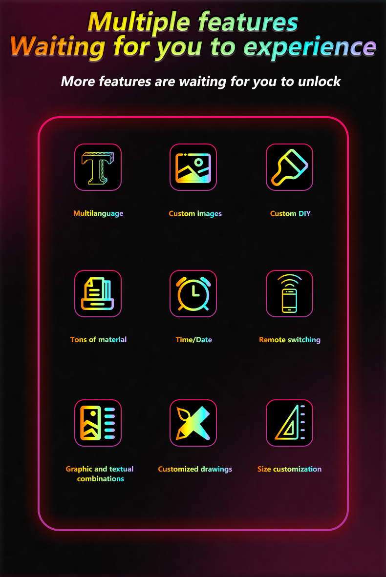 Manufacturer Others Car Light Accessories LED Matrix Panel for Truck LED Eyes for Car Customized Messages Advertising Strip（images 4）