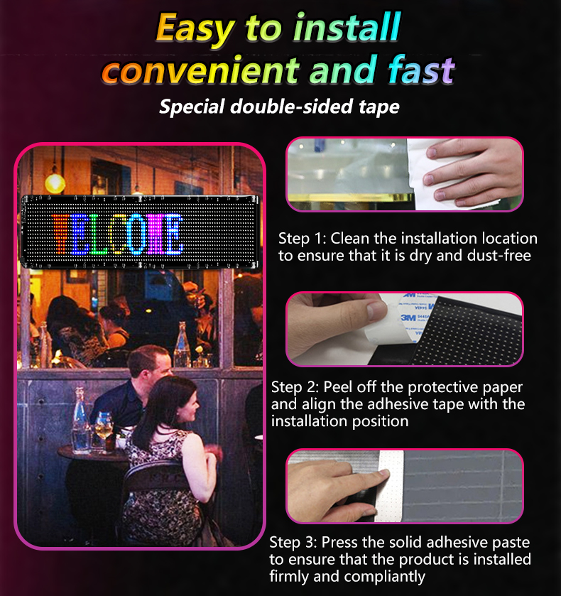 Manufacturer Others Car Light Accessories LED Matrix Panel for Truck LED Eyes for Car Customized Messages Advertising Strip（images 7）