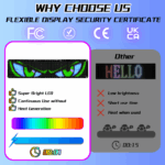 Manufacturer Others Car Light Accessories LED Matrix Panel for Truck LED Eyes for Car Customized Messages Advertising Strip