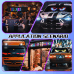 Manufacturer Others Car Light Accessories LED Matrix Panel for Truck LED Eyes for Car Customized Messages Advertising Strip