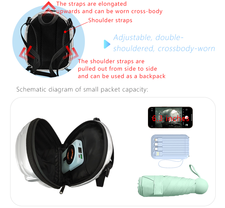 2025 Hot Selling Cute Astronaut Mini Backpack with LED Screen for Kids, Unique Casual Daypack（images 7）