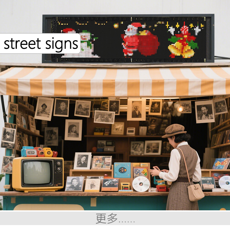 High Brightness Flexible LED Display Ultra-Thin & Bendable LED Advertising Screen for Car Stuck Store Bar（images 12）