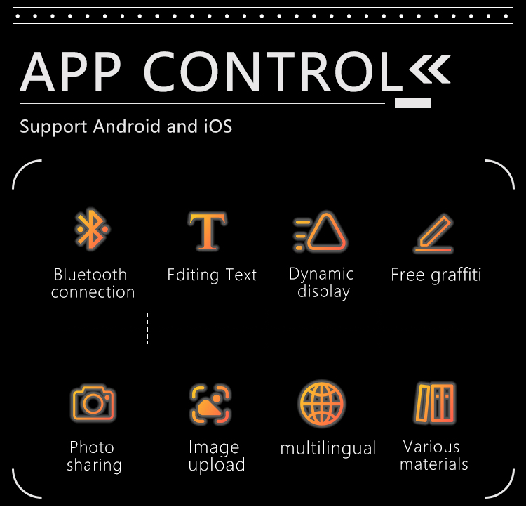 New LED Backpack Customized DIY Dynamic Devil Eyes Light Display Screen Mobile Control Advertising School Bags with a Screen（images 2）