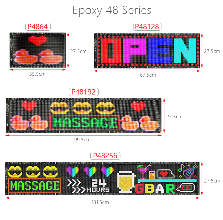 Large Size Flexible LED Display Screen RGB Color Running Words Advertising APP Control Flexible LED Strips LED Message Panel（images 7）