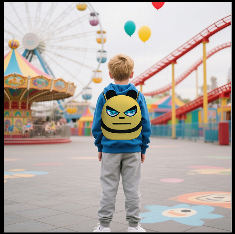 New LED Backpack Customized DIY Dynamic Devil Eyes Light Display Screen Mobile Control Advertising School Bags with a Screen（images 13）