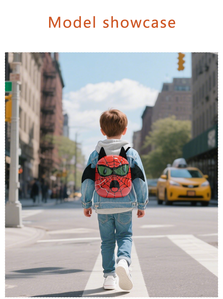 Devil Wings Horns APP Controlled Glowing Eyes Practical Compact Casual Sports Backpack with Childlike Innocence Multiple Colors（images 11）