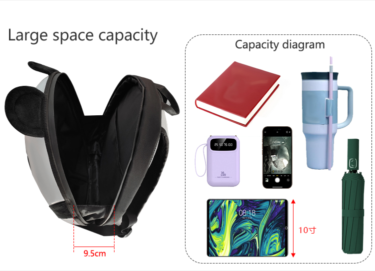 New LED Backpack Customized DIY Dynamic Devil Eyes Light Display Screen Mobile Control Advertising School Bags with a Screen（images 16）