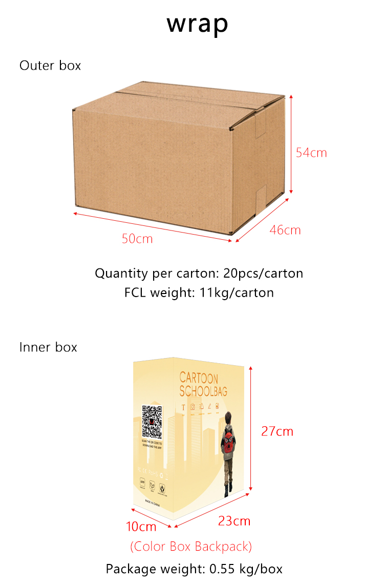 Devil Wings Horns APP Controlled Glowing Eyes Practical Compact Casual Sports Backpack with Childlike Innocence Multiple Colors（images 17）