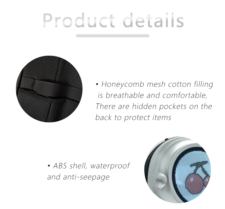 Astronaut Style Smart LED Backpack Custom Text/Image APP Controlled LED Display Backpack（images 6）