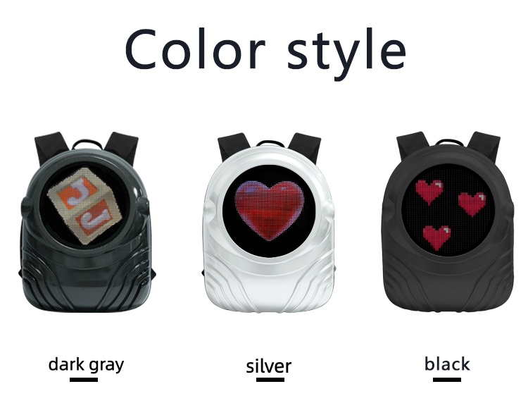 Astronaut Style Smart LED Backpack Custom Text/Image APP Controlled LED Display Backpack（images 8）