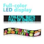 Large Size Flexible LED Display Screen RGB Color Running Words Advertising APP Control Flexible LED Strips LED Message Panel
