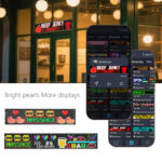 Large Size Flexible LED Display Screen RGB Color Running Words Advertising APP Control Flexible LED Strips LED Message Panel