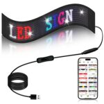 Demon Eye 5V USB Cable RGB DIY Text Animation Outdoor Free Design APP Control Flexible Panel Lights