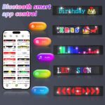 Demon Eye 5V USB Cable RGB DIY Text Animation Outdoor Free Design APP Control Flexible Panel Lights