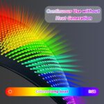 Demon Eye 5V USB Cable RGB DIY Text Animation Outdoor Free Design APP Control Flexible Panel Lights