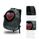 Astronaut Style Smart LED Backpack Custom Text/Image APP Controlled LED Display Backpack