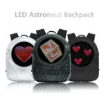 Astronaut Style Smart LED Backpack Custom Text/Image APP Controlled LED Display Backpack