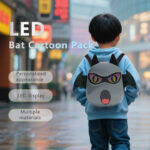 Devil Wings Horns APP Controlled Glowing Eyes Practical Compact Casual Sports Backpack with Childlike Innocence Multiple Colors