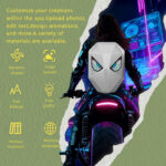 Factory Price LED Backpack Laptop Bag Waterproof 3D LED Light Motorbike Bag High-Capacity With Programmable Screen