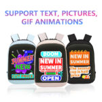 Pixel 96*128 LED Backpack High Resolution Display Backpack with Digital LED Screen Clear Display Photos Women Backpack