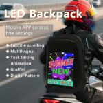 Pixel 96*128 LED Backpack High Resolution Display Backpack with Digital LED Screen Clear Display Photos Women Backpack