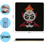 104*104 Smart LED Light up Perler Beads Board Fuse Beads Activity Kit with Light Guide for Kids DIY Art Craft Educational Toy