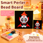 104*104 Smart LED Light up Perler Beads Board Fuse Beads Activity Kit with Light Guide for Kids DIY Art Craft Educational Toy