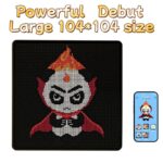 104*104 Smart LED Light up Perler Beads Board Fuse Beads Activity Kit with Light Guide for Kids DIY Art Craft Educational Toy