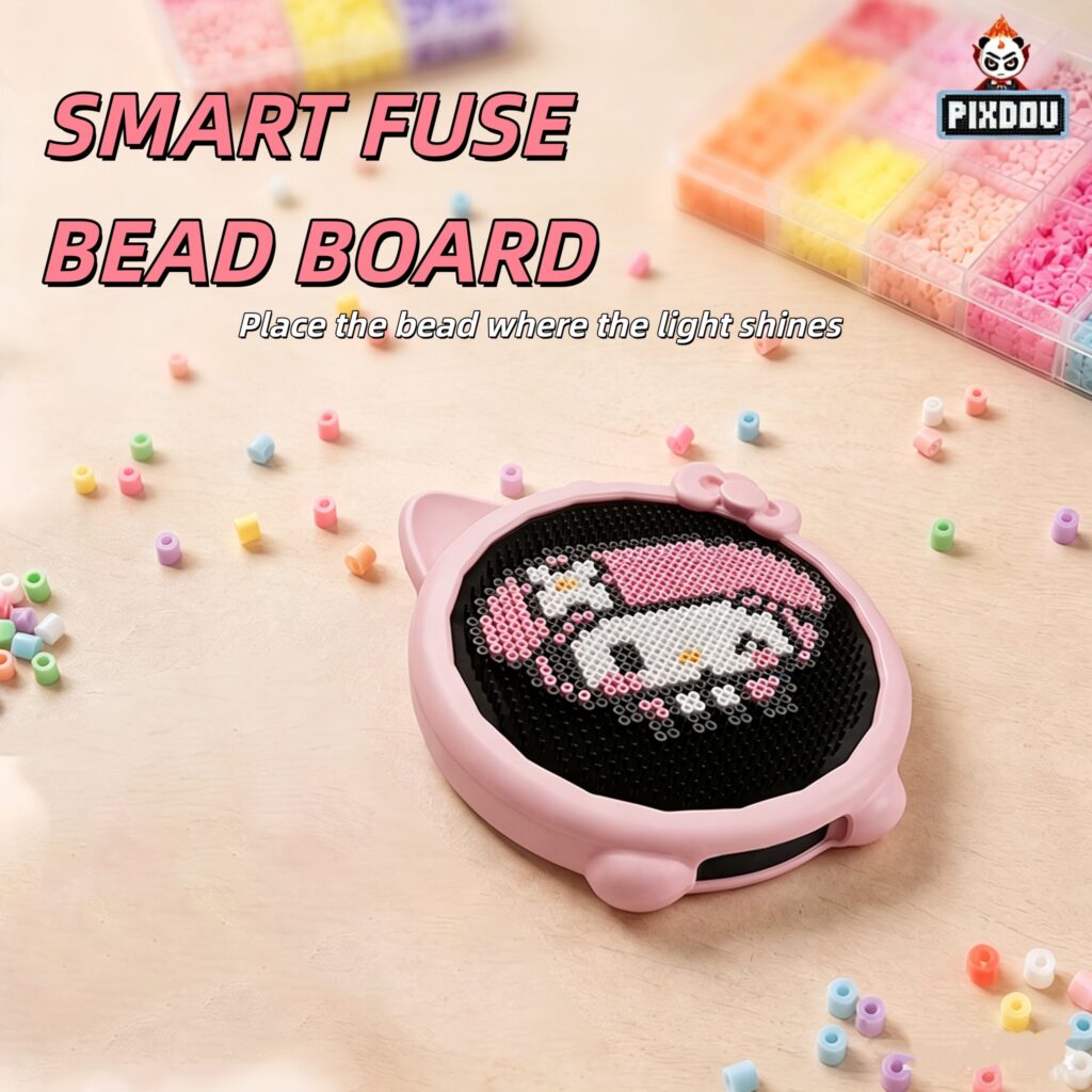 Cute 32 Pegs Smart Fuse Bead Board Portable LED...