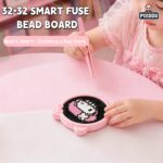 Cute 32 Pegs Smart Fuse Bead Board Portable LED Light Board APP Pattern Maker for Children DIY Handmade Toy Wholesale